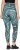 Ulla Popken Quick Drying Ripple Print Sport Leggings Black - Traperice & Hlače u Velikim Veličinama – Plus Size - 