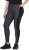 Ulla Popken Quick Drying Leopard Print Sport Leggings Black - Traperice & Hlače u Velikim Veličinama – Plus Size - 