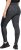 Ulla Popken Quick Drying Leopard Print Sport Leggings Black - Traperice & Hlače u Velikim Veličinama – Plus Size - 