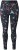 Ulla Popken Quick Drying Celestial Print Sport Leggings Black - Traperice & Hlače u Velikim Veličinama – Plus Size - 