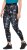 Ulla Popken Quick Drying Celestial Print Sport Leggings Black - Traperice & Hlače u Velikim Veličinama – Plus Size - 