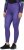 Ulla Popken Neon Zebra Print Performance Leggings Purple - Traperice & Hlače u Velikim Veličinama – Plus Size - 