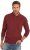JP1880 Polo Shirt Long Sleeve Piqué Red - Polo majice - Muške Polo Majice Veliki Brojevi