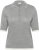 Kaffe Curve Lizzy Contrast Knitted Polo Grey Melange - Polo majice - 