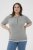 Kaffe Curve Lizzy Contrast Knitted Polo Grey Melange - Polo majice - 