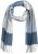 Ulla Popken Woven Check Print Scarf Soft Light Blue - Accessoarer - 