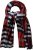 Ulla Popken Be Happy Statement Print Scarf Navy - Accessoarer - 