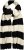 Ulla Popken Ribbed Striped Scarf Snow White - Accessoarer - 