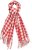 Ulla Popken Houndstooth Fringed Hem Scarf Salsa - Accessoarer - 