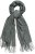 Ulla Popken Fringed Scarf Graphite Grey - Accessoarer - 