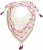Ulla Popken Tassel Embroidery Scarf Snow White - Accessoarer - 