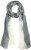 Ulla Popken Two Tone Scarf Grey - Accessoarer - 