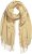 Ulla Popken Fringed Scarf Dark Putty - Accessoarer - 