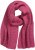 Ulla Popken Garter Stitch Knit Scarf Pink - Accessoarer - 
