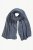 Ulla Popken Heather Knit Wool Blend Scarf Navy - Accessoarer - 