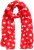 Ulla Popken Polka Dot Scarf Neon Red - Accessoarer - 