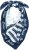 Ulla Popken Maritime Inspired Scarf Deep Aqua - Accessoarer - 