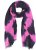 Ulla Popken Two Tone Fringed Hem Scarf Bold Pink - Accessoarer - 