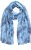 Ulla Popken Circle Print Scarf Blue - Accessoarer - 