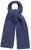 Ulla Popken Marled Mix Yarn Wool Blend Scarf Deep Aqua - Accessoarer - 