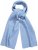 Ulla Popken Ribbed Knit Scarf Blue - Accessoarer - 