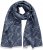 Ulla Popken Smyle Reversible Scarf Navy - Accessoarer - 