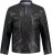 JP1880 Biker Style Leather Jacket Black - Jakne - Muške Jakne Veliki Brojevi