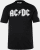 JP1880 AC/DC Classic Logo Band T-Shirt Black - Majice Kratkih Rukava - Muške Majice Kratkih Rukava Veliki Brojevi 