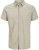 Jack & Jones Breeze Linen Blend Short Sleeve Shirt Beige - Košulje - Muške Košulje Veliki Brojevi