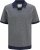 Jack & Jones Ceaston Knit Short Sleeve Sweater Grey/Blue - Puloveri & dukserice - Muške Puloveri & dukserice veliki brojevi