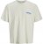 Jack & Jones Fold Crew Neck T-Shirt Antique White - Majice Kratkih Rukava - Muške Majice Kratkih Rukava Veliki Brojevi 