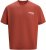 Jack & Jones Fold Crew Neck T-Shirt Red - Majice Kratkih Rukava - Muške Majice Kratkih Rukava Veliki Brojevi 