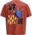 Jack & Jones Fold Crew Neck T-Shirt Red - Majice Kratkih Rukava - Muške Majice Kratkih Rukava Veliki Brojevi 