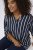 Kaffe Curve Sida Bluza Midnight/Kreda Na Pruge - Bluze i tunike - 