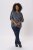 Kaffe Curve Sida Bluza Midnight/Kreda Na Pruge - Bluze i tunike - 