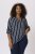 Kaffe Curve Sida Bluza Midnight/Kreda Na Pruge - Bluze i tunike - 