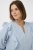 Kaffe Curve Lenia Flounce Shirt Powder Blue Stripe - Košulje - 