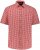 JP1880 Shirt Traditional Checked Short Sleeve Red - Košulje - Muške Košulje Veliki Brojevi