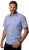 JP1880 Short Sleeve Check Print Traditional Shirt Blue - Košulje - Muške Košulje Veliki Brojevi