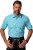 JP1880 Shirt Traditional Short Sleeve Turquoise - Košulje - Muške Košulje Veliki Brojevi