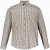 JP1880 Long Sleeve Check Print Traditional Shirt Brown - Košulje - Muške Košulje Veliki Brojevi