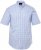 JP1880 Shirt Traditional Short Sleeve Checked Light Blue - Košulje - Muške Košulje Veliki Brojevi