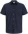 Jack & Jones Henry Slub Short Sleeve Navy - Košulje - Muške Košulje Veliki Brojevi