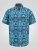D555 Hawkins Printed Cuban Collar Resort Short Sleeve Shirt Teal - Košulje - Muške Košulje Veliki Brojevi