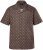 JP1880 Boxy Cuba Short Sleeve Shirt Brown - Košulje - Muške Košulje Veliki Brojevi