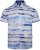 Kam Jeans 6065 Faded Leaf Short Sleeve Shirt Blue - Košulje - Muške Košulje Veliki Brojevi