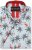 Kam Jeans 6067 Flamingo and Palm Tree Short Sleeve Shirt Blue - Košulje - Muške Košulje Veliki Brojevi