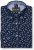 Kam Jeans 6364 All Over Floral Print Long Sleeve Shirt Navy - Košulje - Muške Košulje Veliki Brojevi