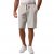 JP1880 Bermuda Sweatshorts Relaxed Fit Grey - Kratke hlače - Muške Kratke Hlače Veliki Brojevi 