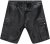JP1880 Leather Shorts Cargo Pockets Lamb Nappa Leather Black - Kratke hlače - Muške Kratke Hlače Veliki Brojevi 